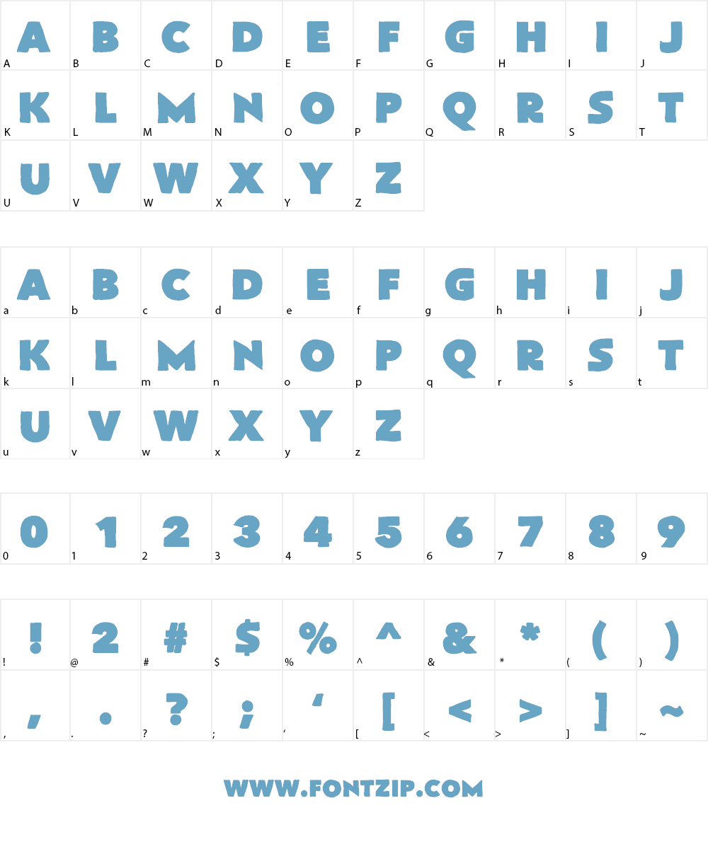 FlatBread Font Character