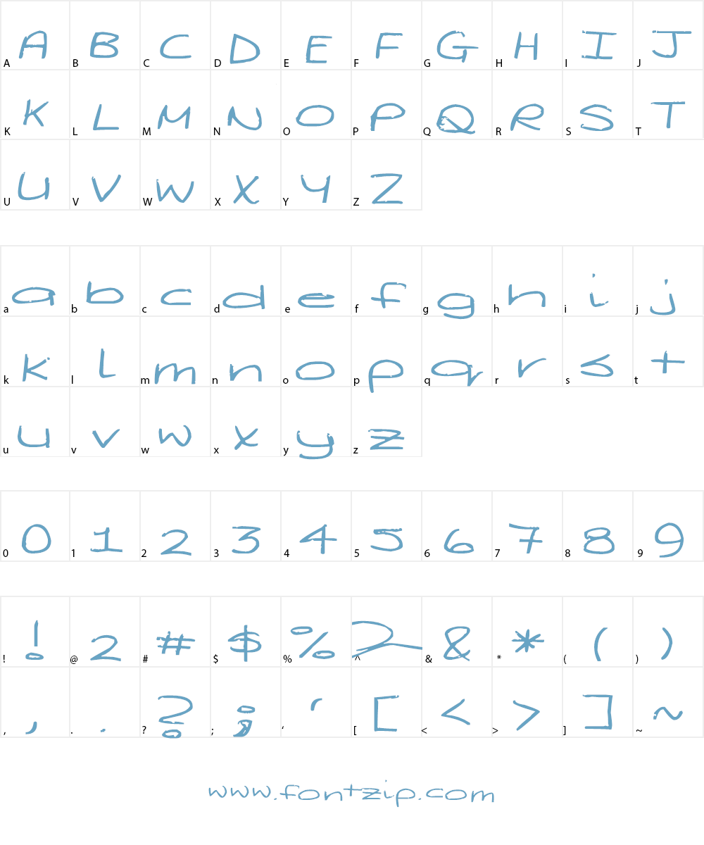 Deegey Font Character