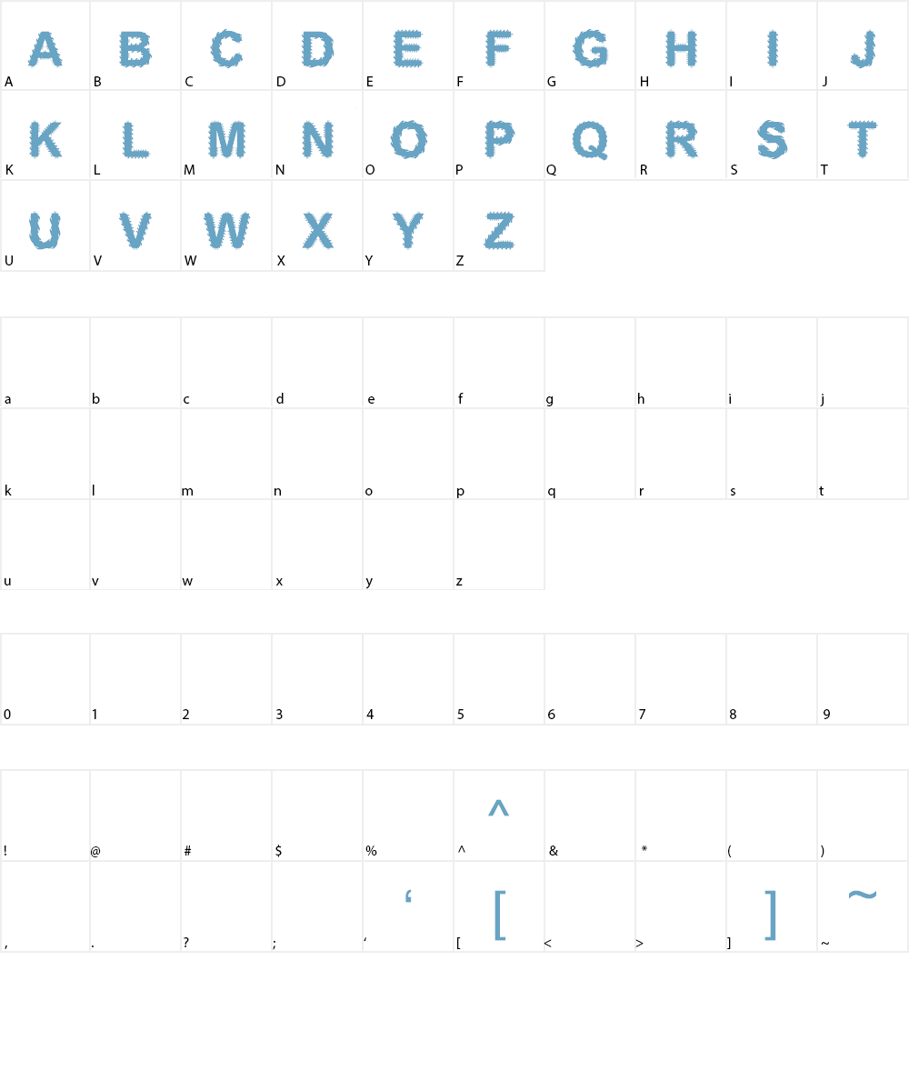 CF Electronic Board Font Character