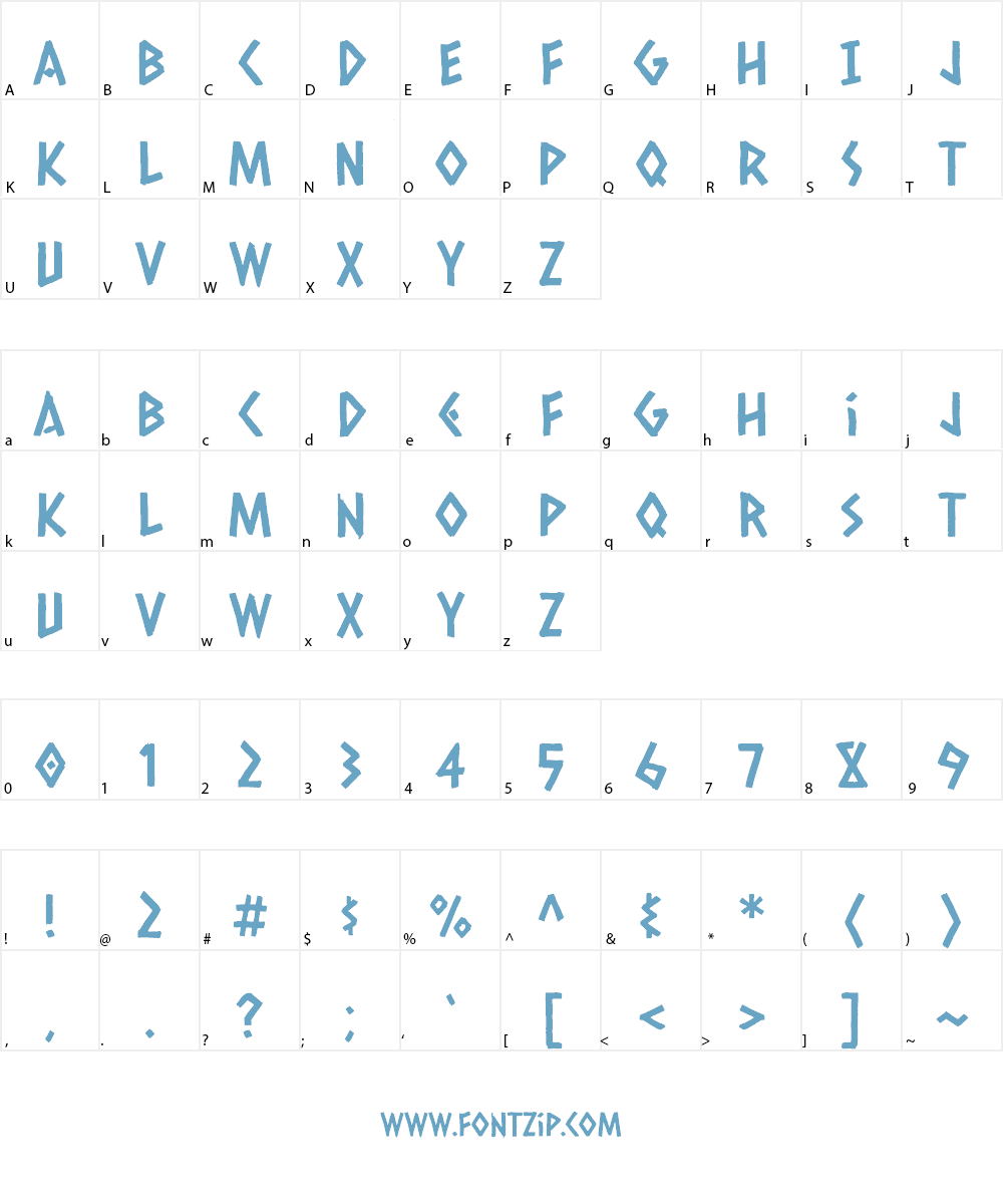 Caesar Dressing Font Character