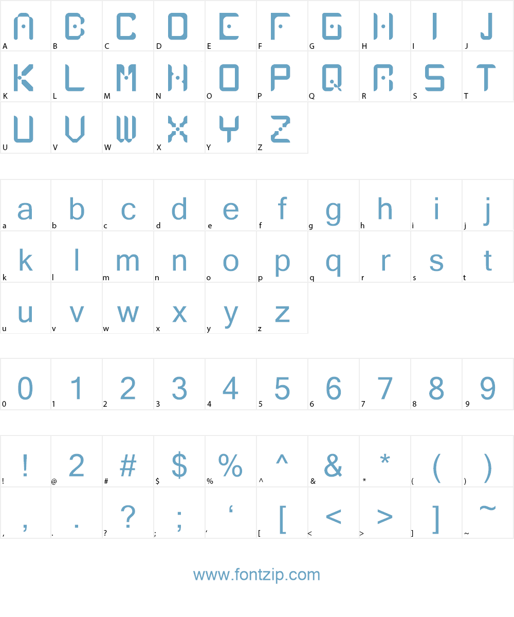 Atlancia Font Character