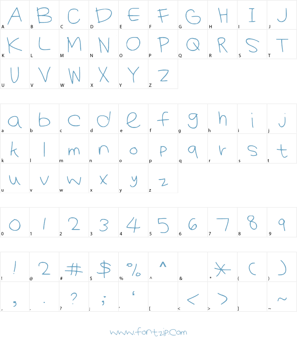 KiyomiFont Font Character