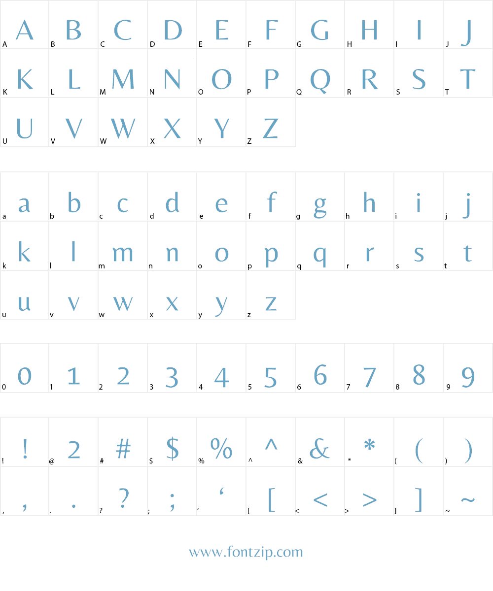 Belleza Font Character
