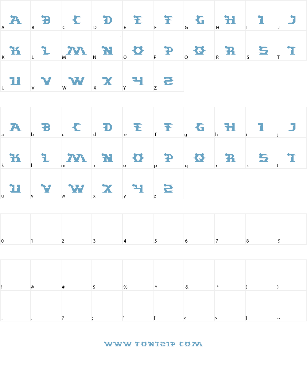 STARGAZER Font Character