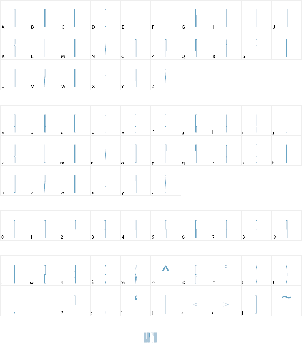 #iD Font Character