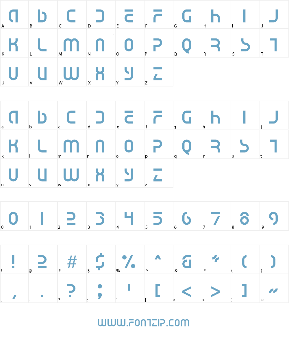 Voyager NBP Font Character