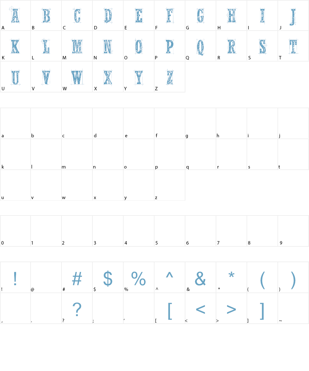 CF Nelson Old Caracters Font Character