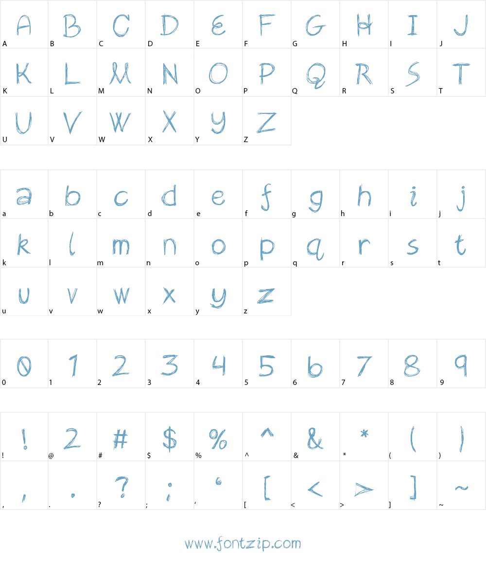 Rekles Font Character