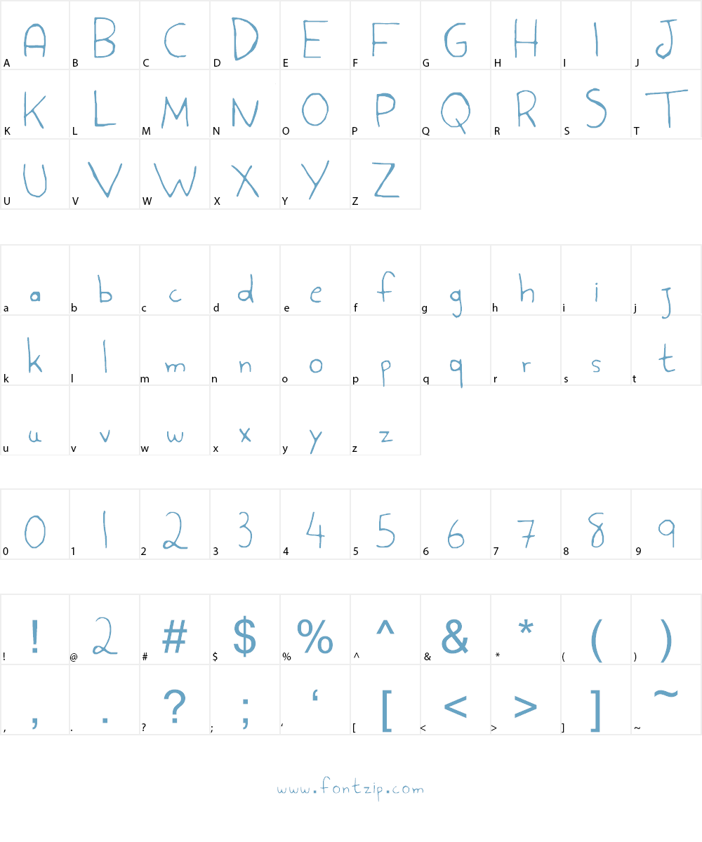 Aspargo Font Character