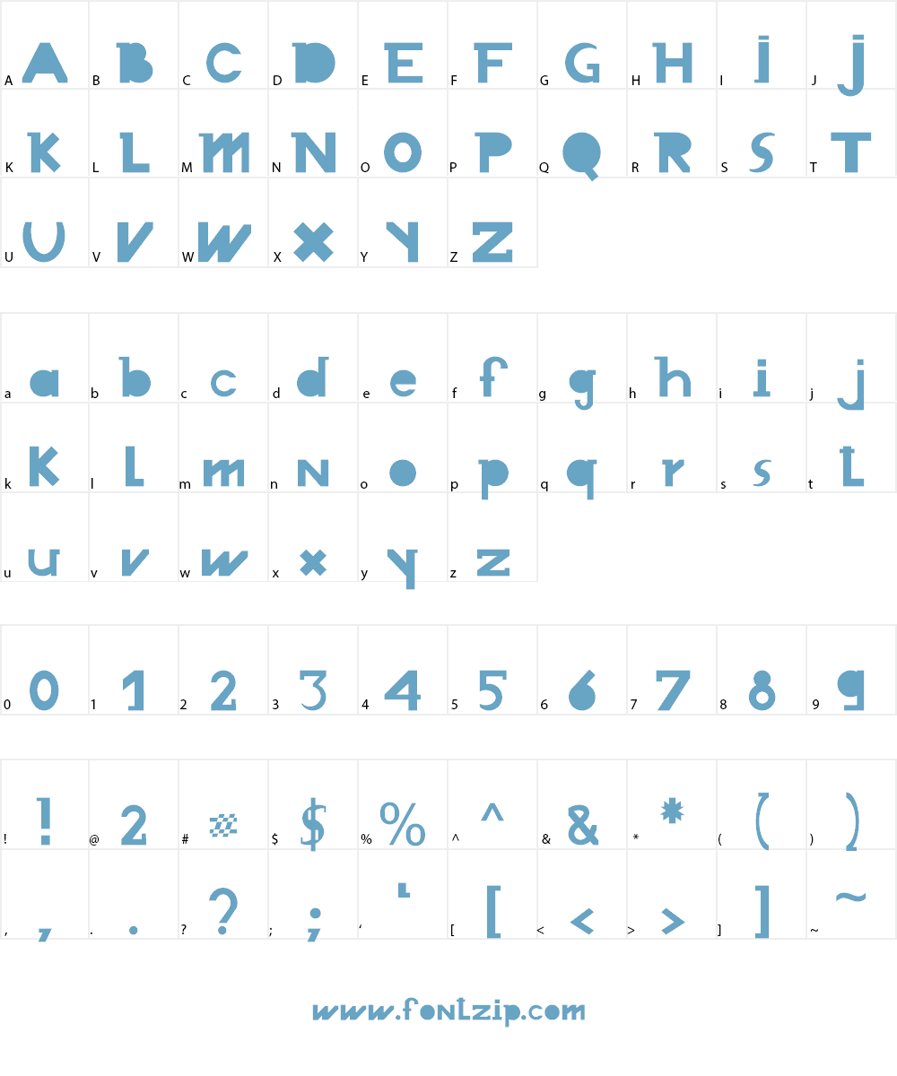 Chronodue Font Character