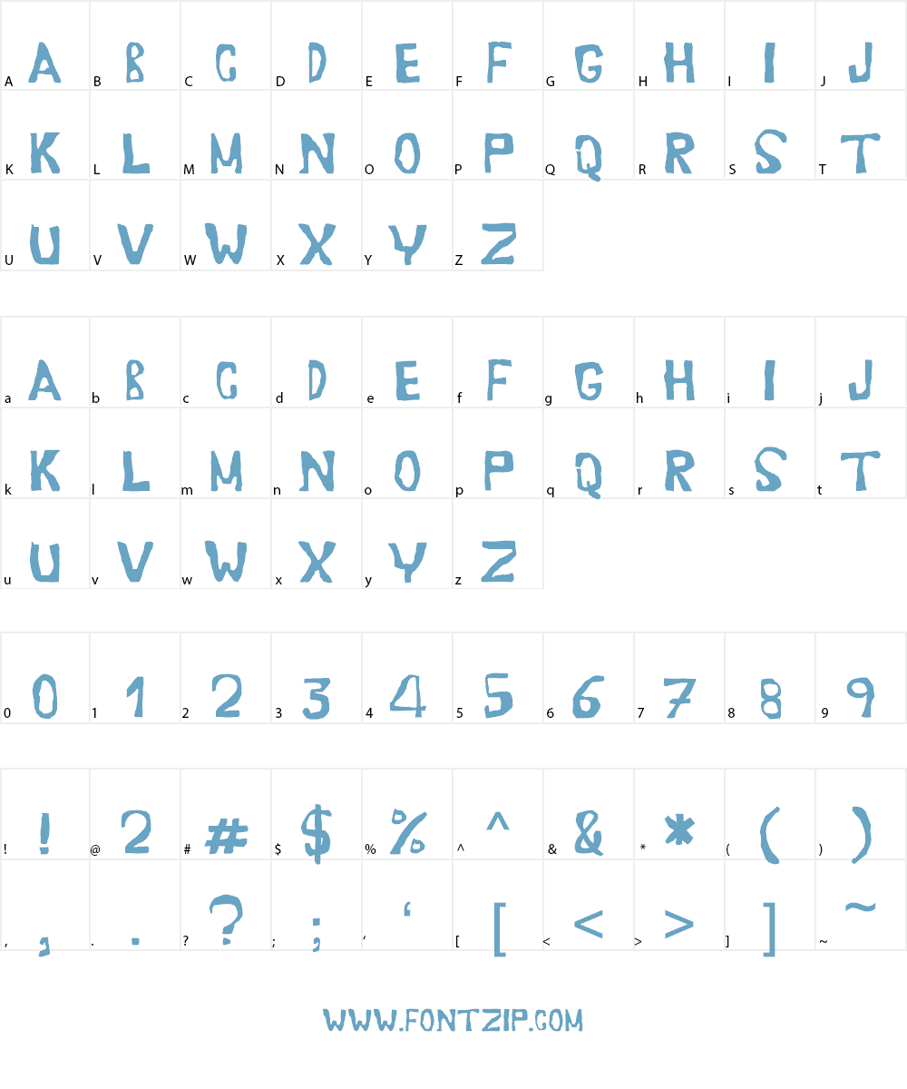 Erasaur Font Character