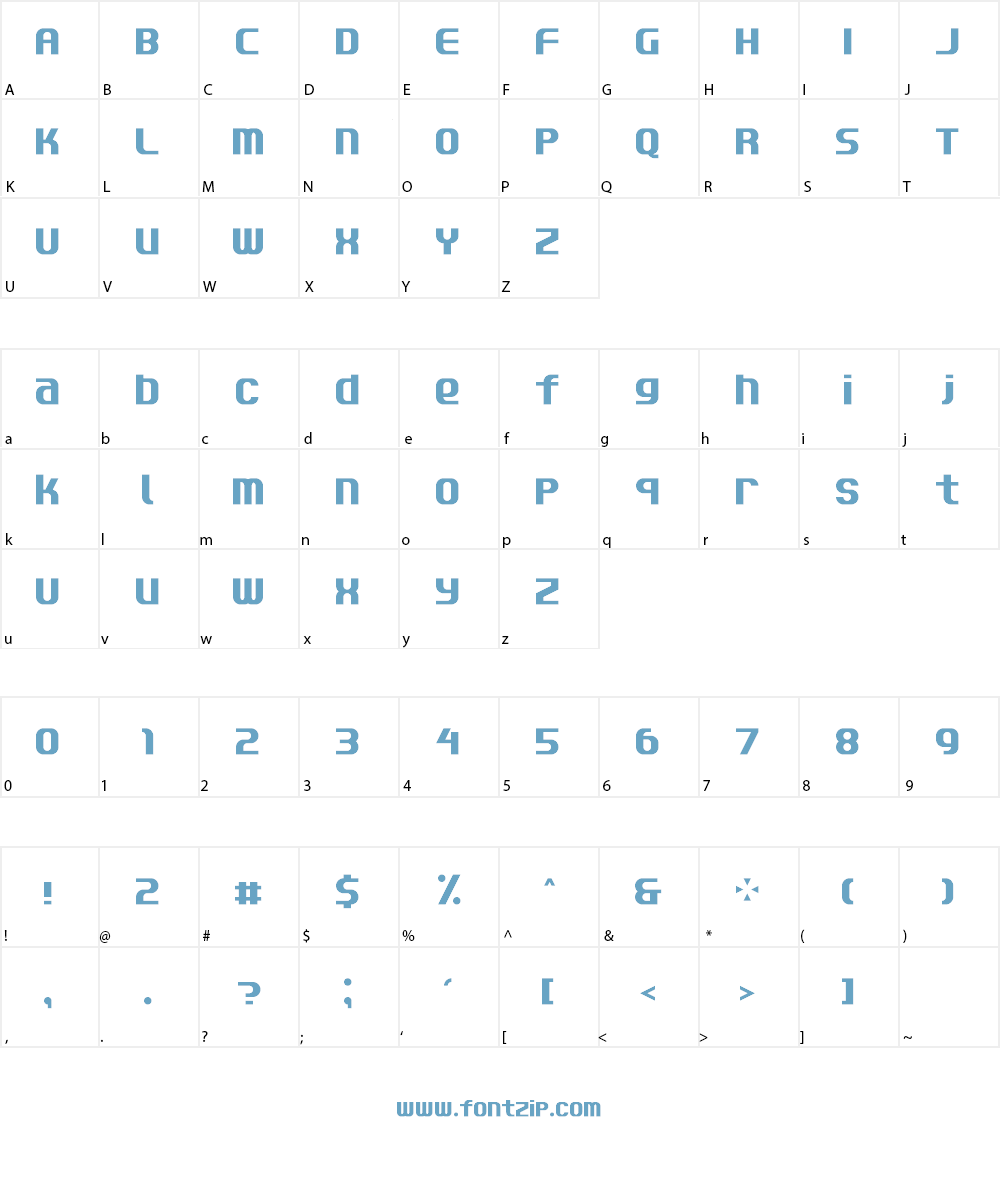 Quantifier NBP Font Character
