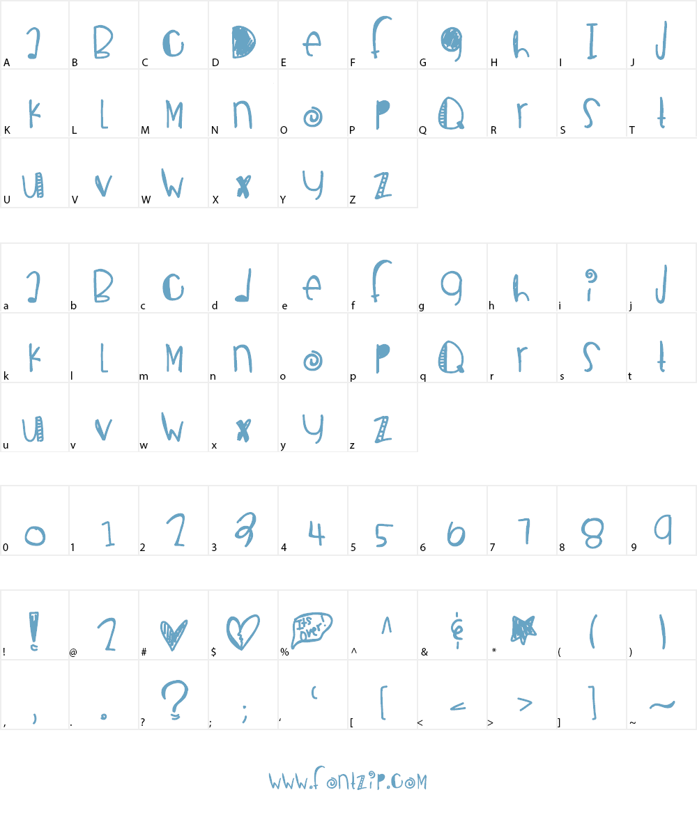 BreakupSeason Font Character