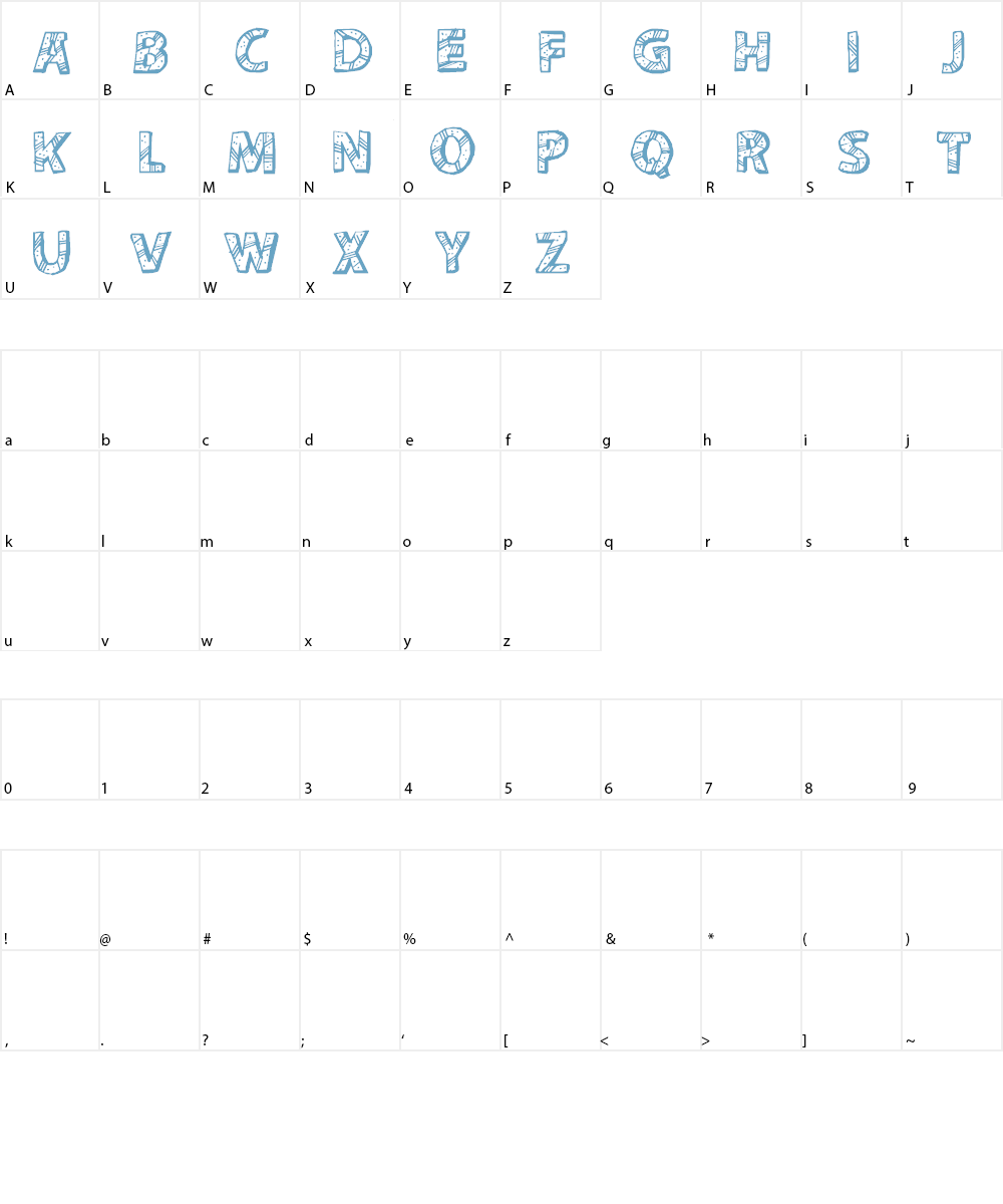 CF Peru Adventure Font Character