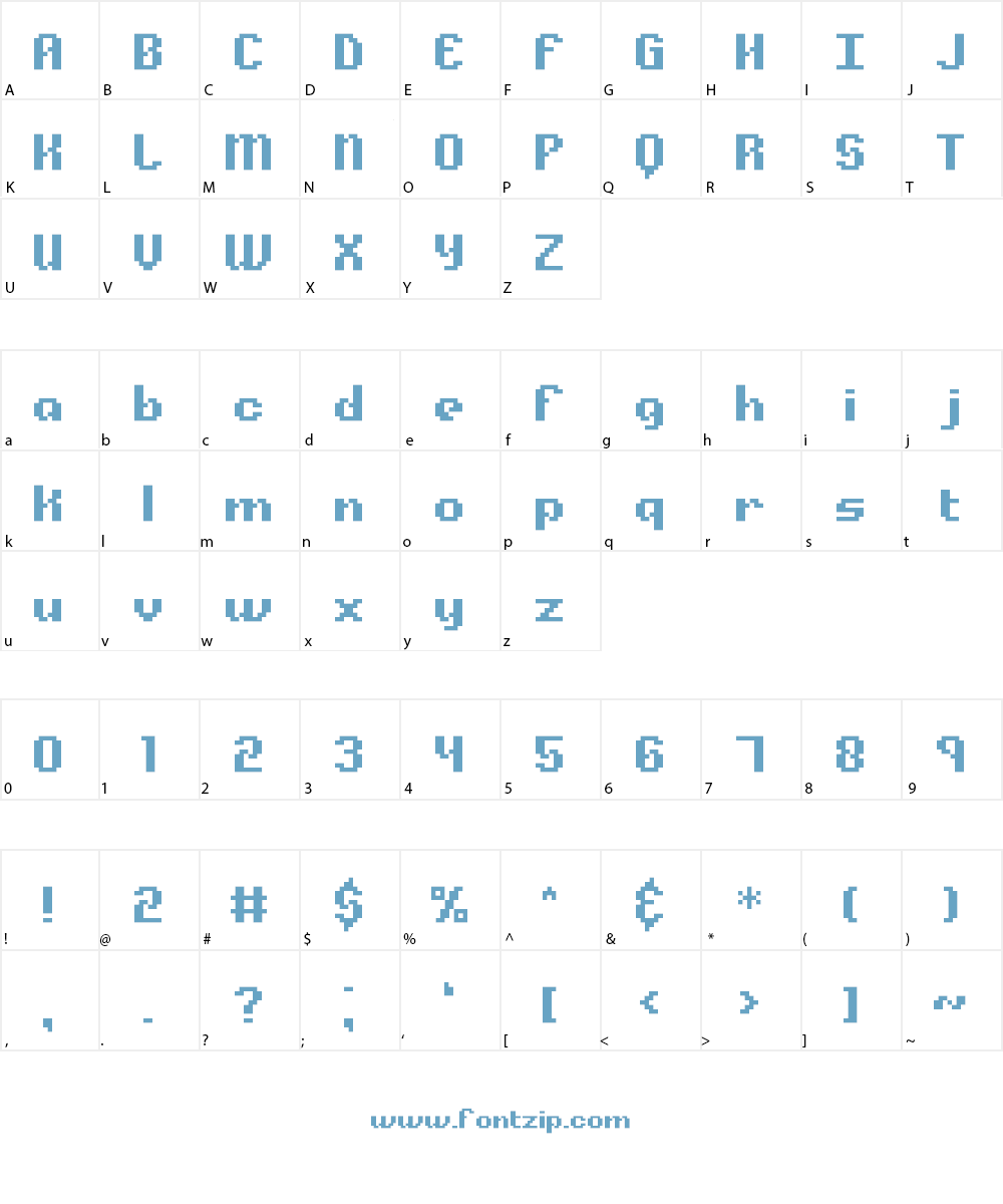 Alpha Beta BRK Font Character