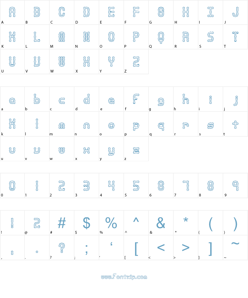 Arthritis (BRK) Font Character