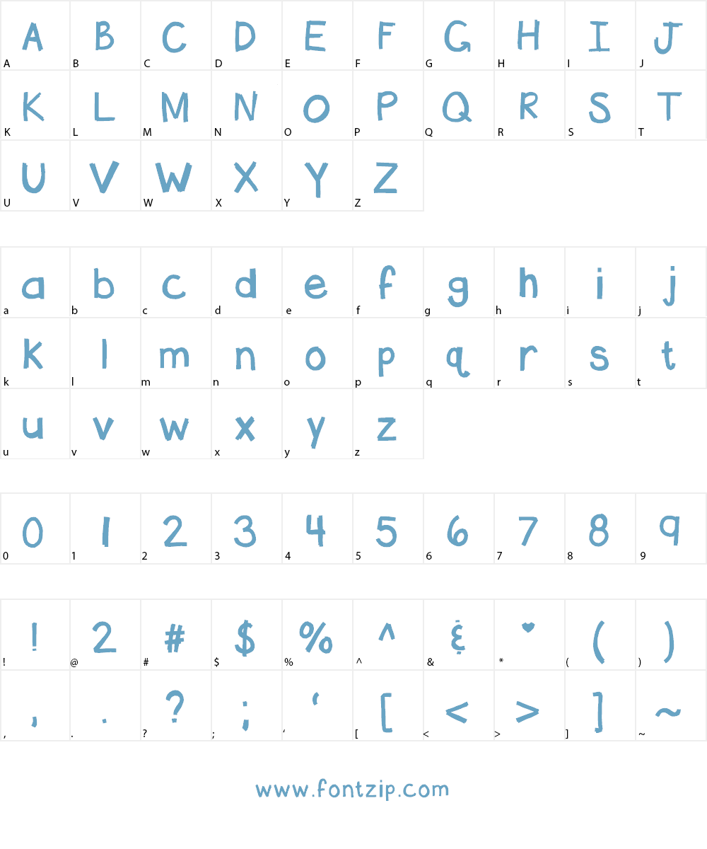 KBHotTAMALE Font Character