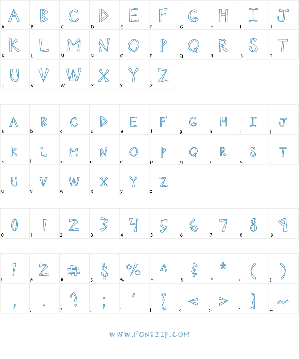 KBNINJAPOWER Font Character