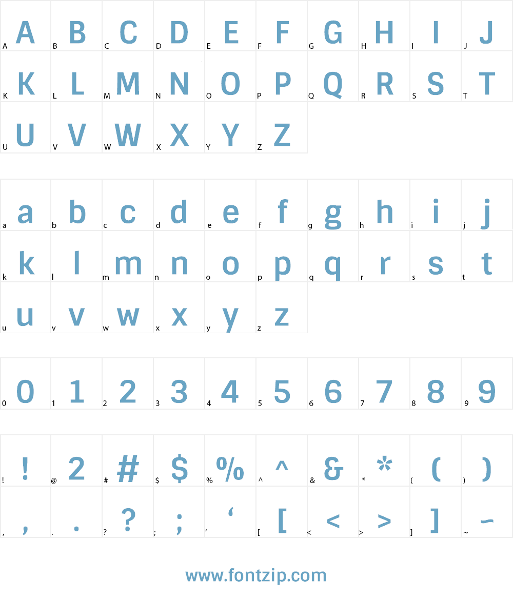 Sintony Font Character