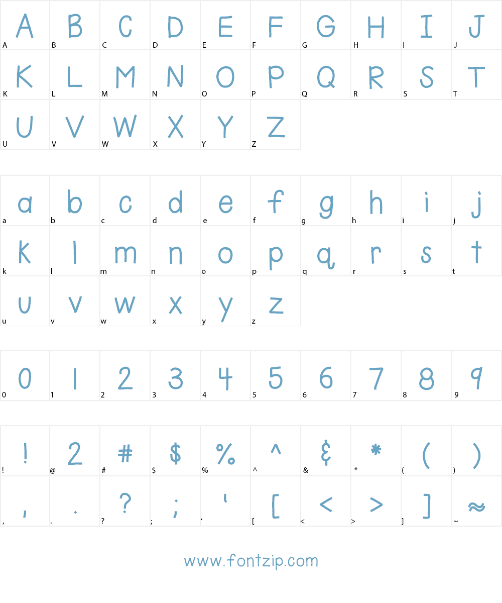 HomegirlKiddo Font Character