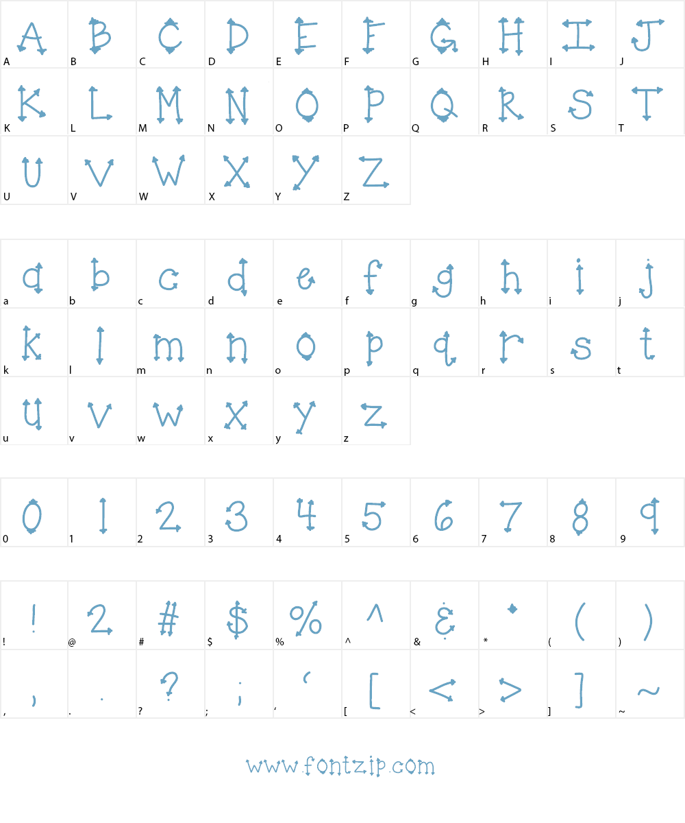 KBHerHighness Font Character