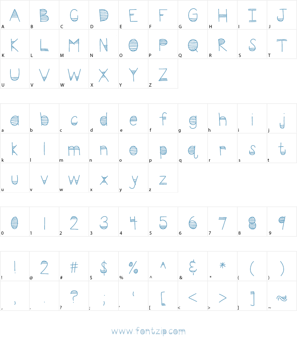 HomegirlFiftyShades Font Character