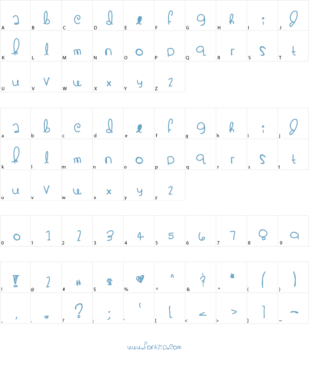 KimmyCakes Font Character