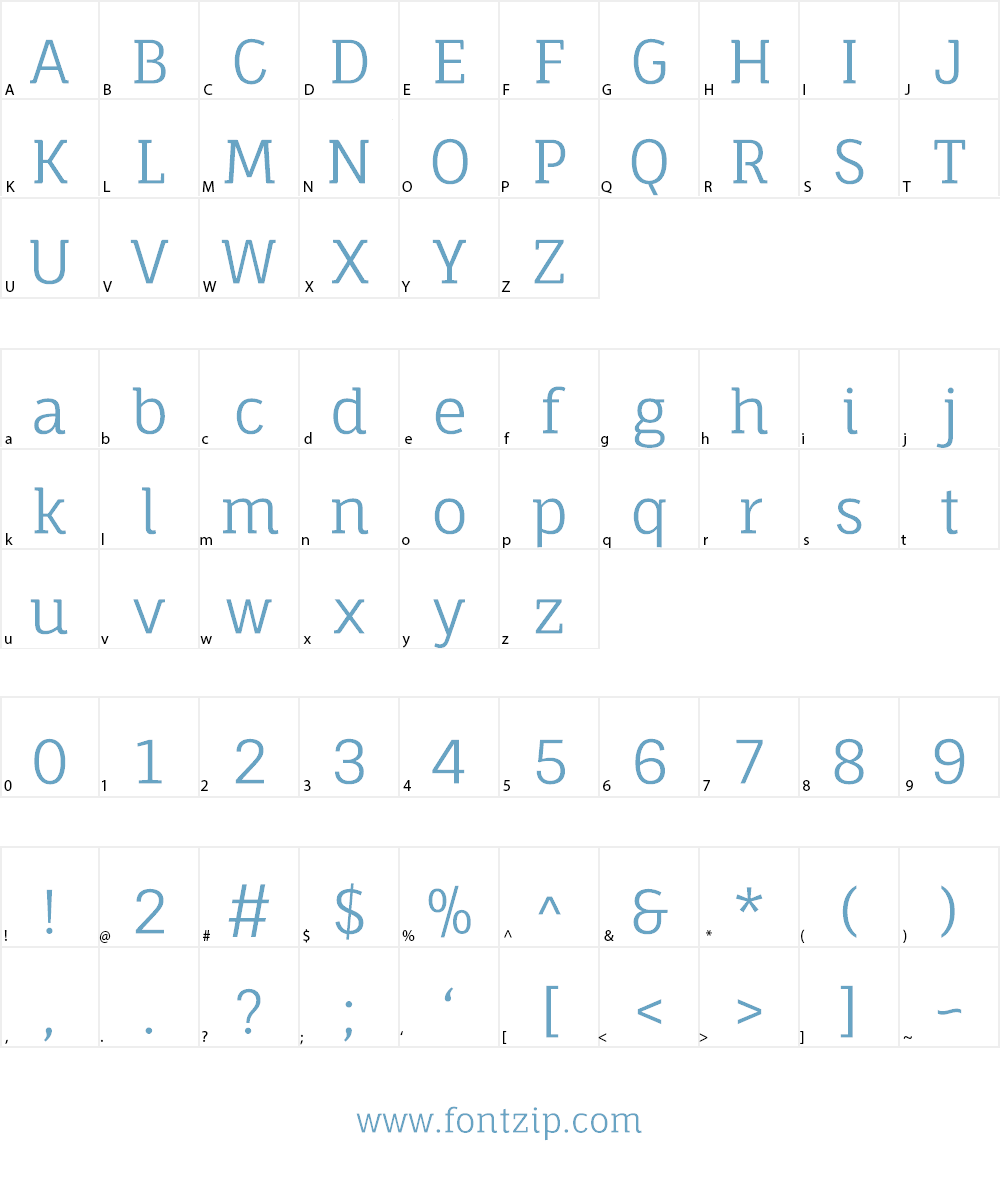 Fauna One Font Character