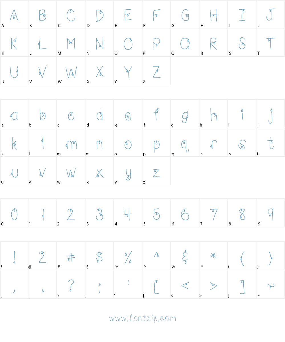 HomegirlFoolToCry Font Character