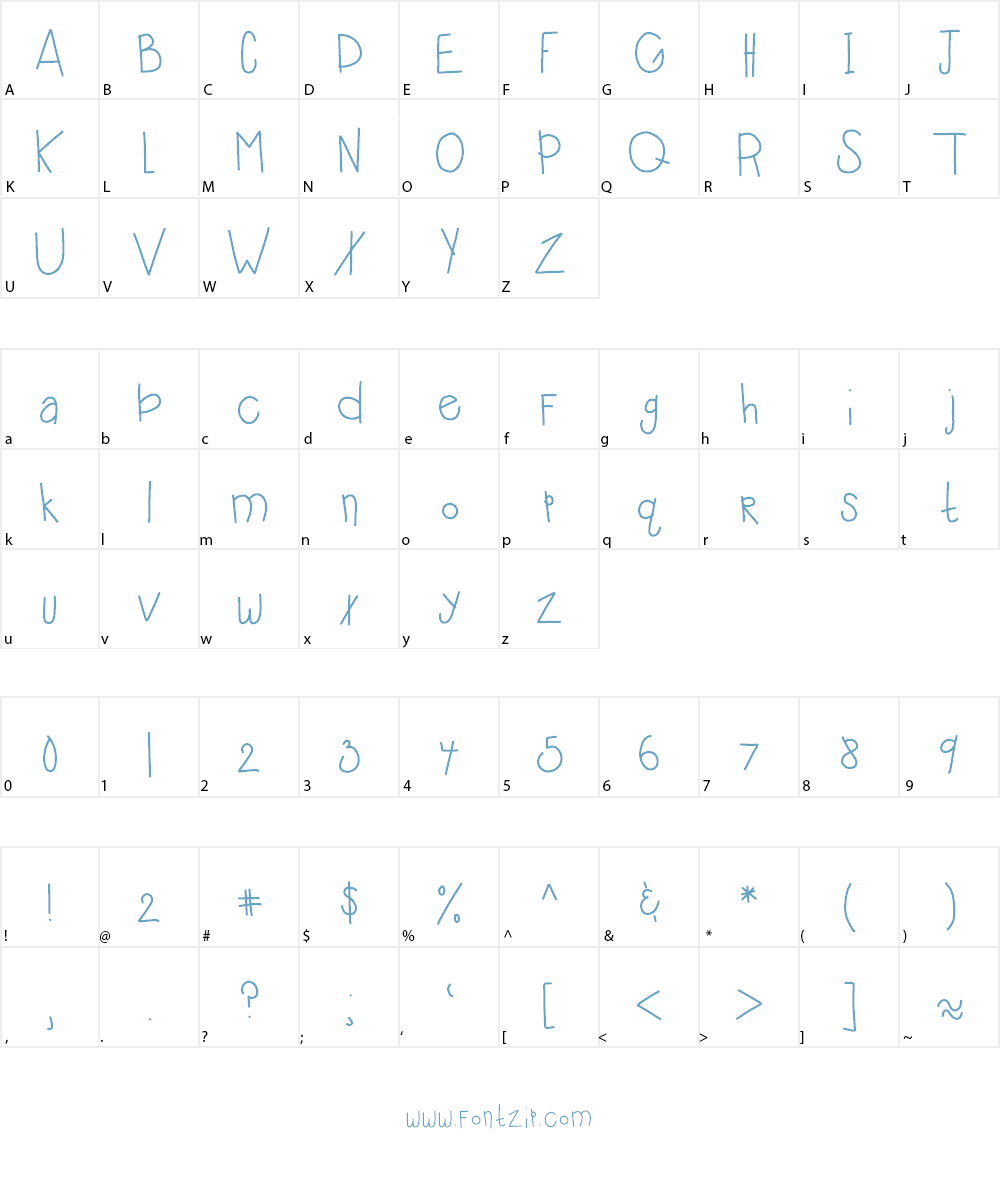 HomegirlShoshanna Font Character