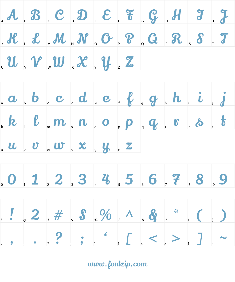 Lily Script One Font Character