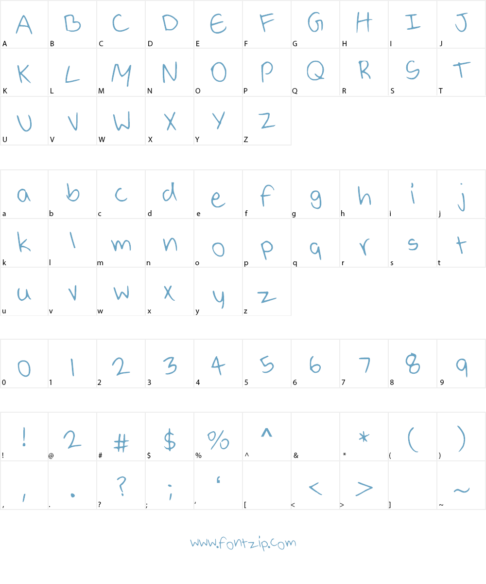 Bobito Font Character