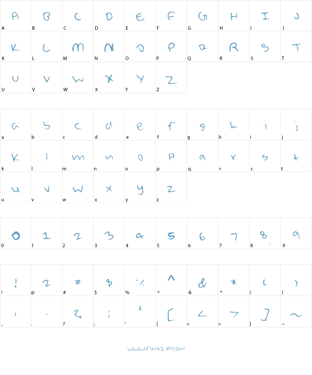 CheezyPie Font Character