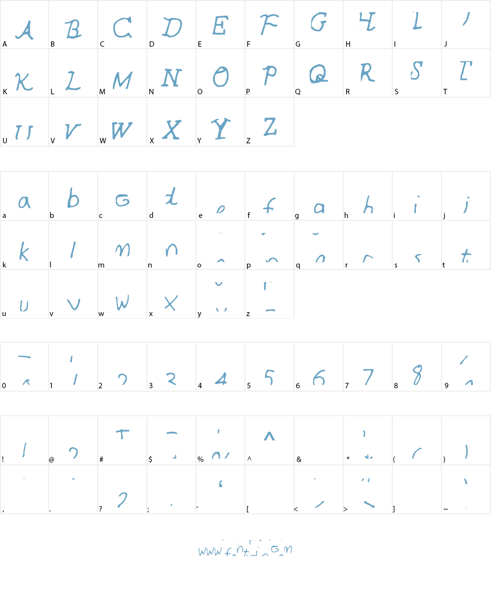 BrianFont Font Character