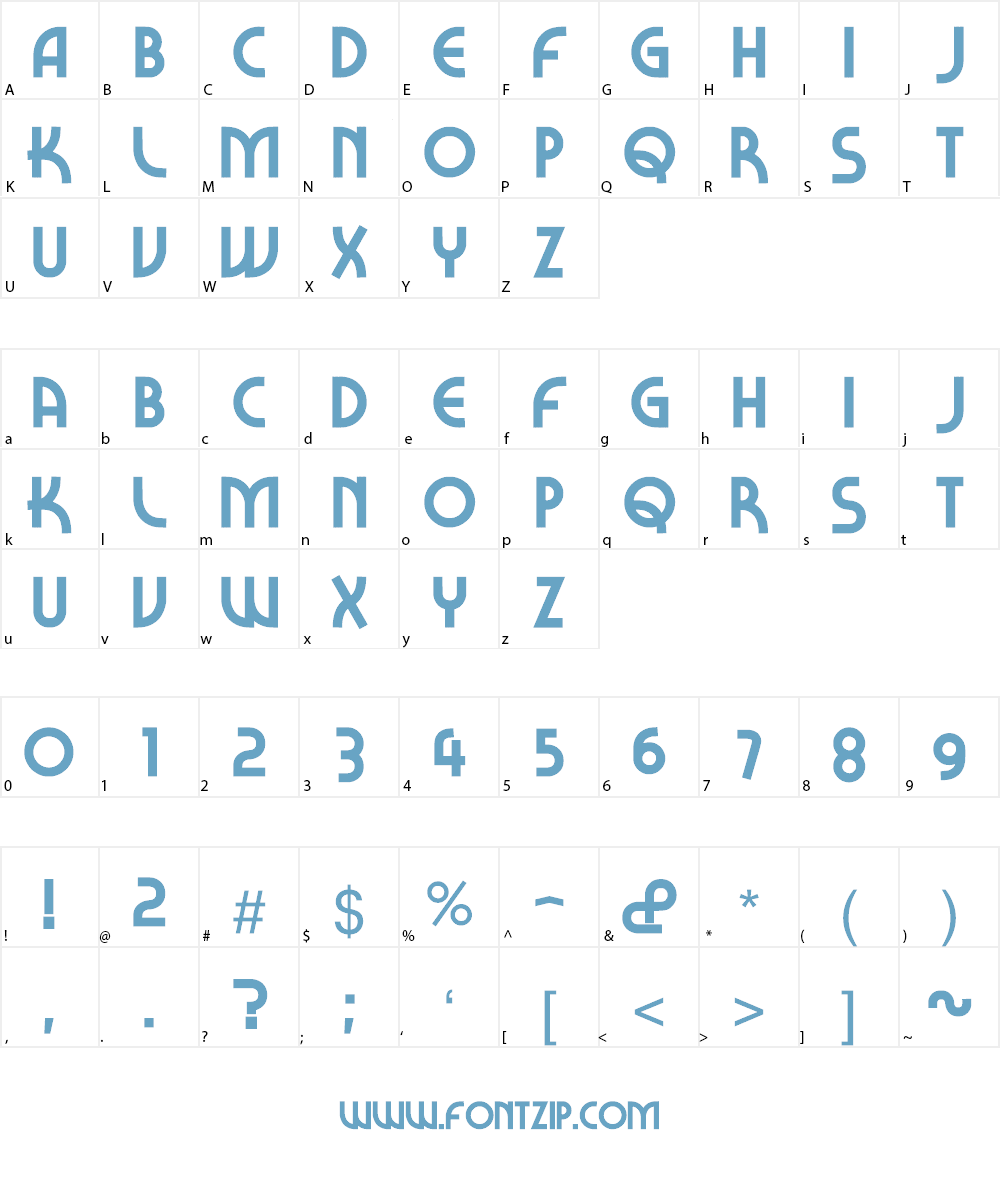 Caravel Font Character