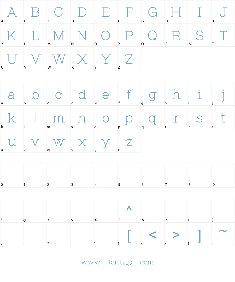 CF Jeanne Mance Font Character