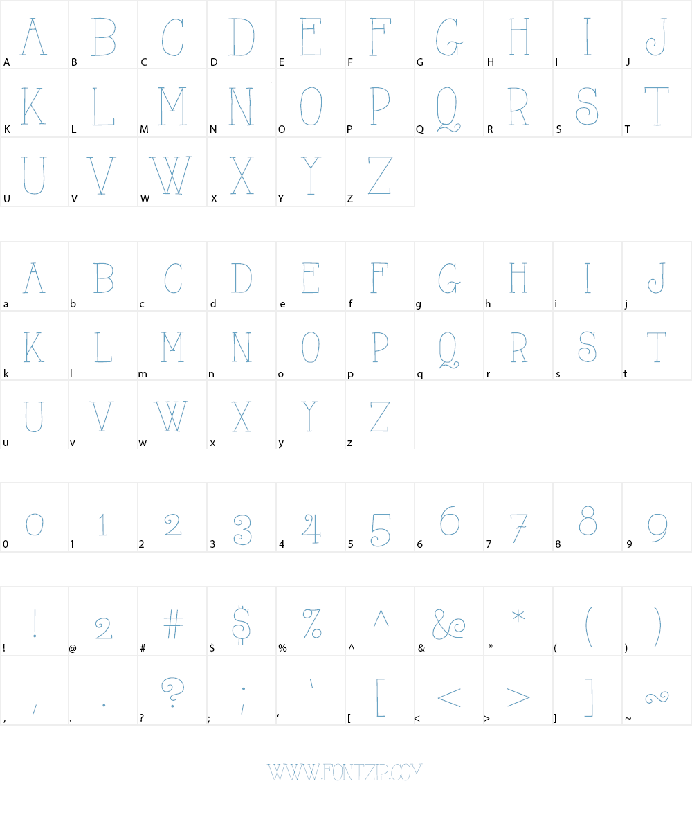 AlwaysHere Font Character