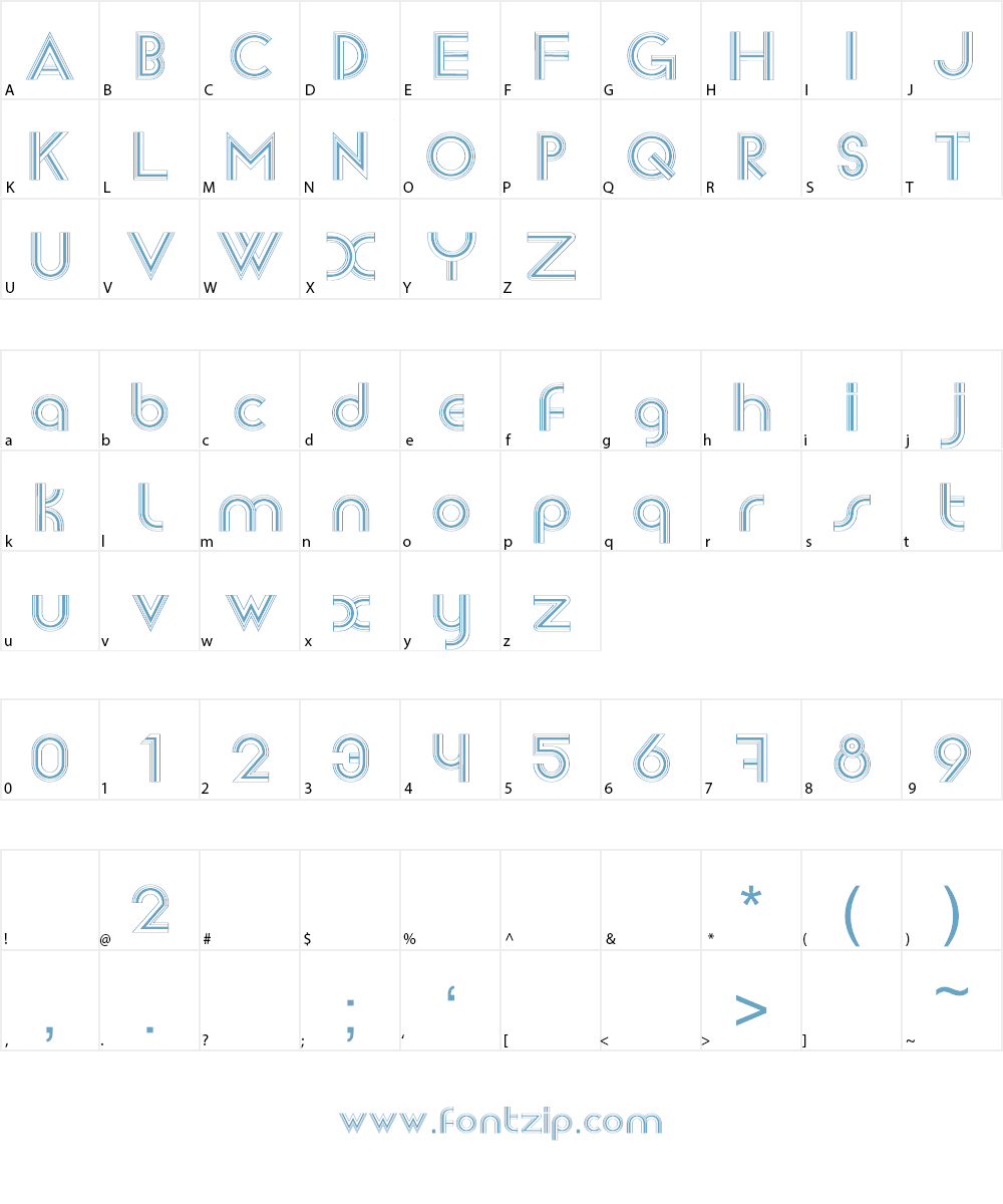 Newsense Font Character