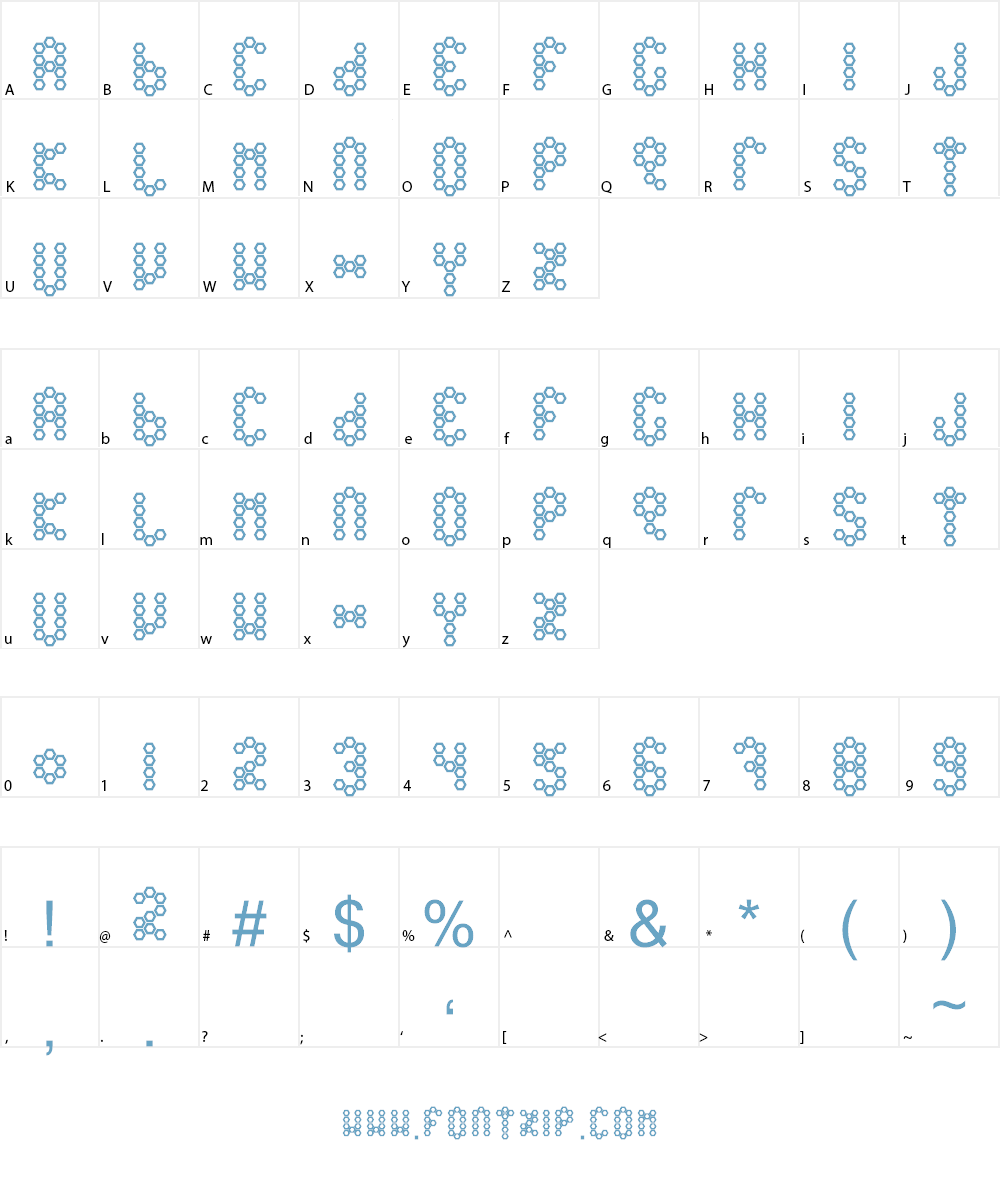 Beetype Outline Font Character