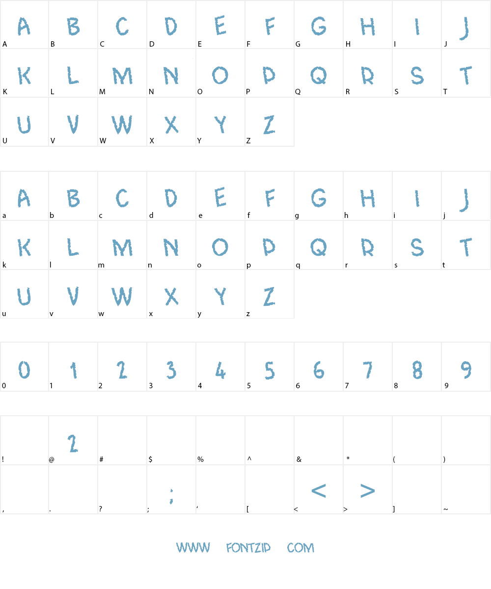 CF Jungle Adventure Font Character