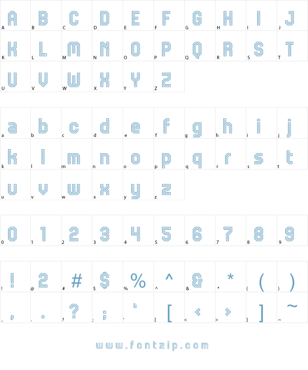 JD Talk Font Character