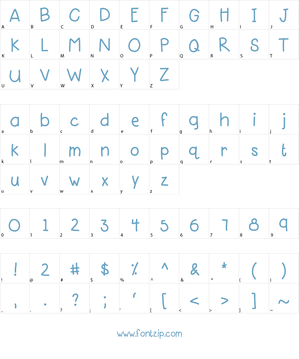 KBPinkLipgloss Font Character