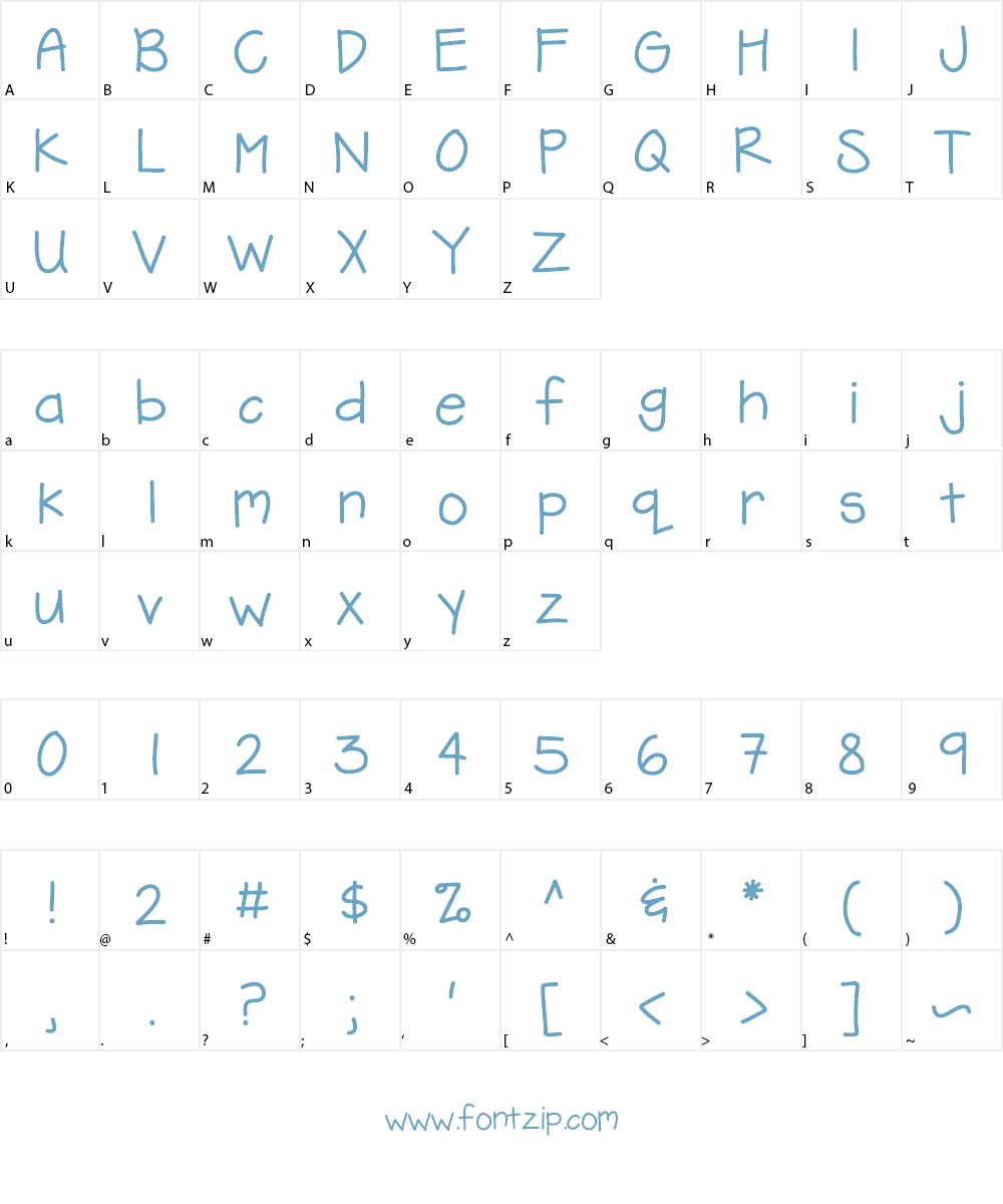 KBFreezerBurn Font Character