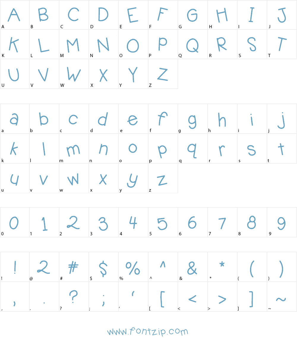 KBJellybean Font Character