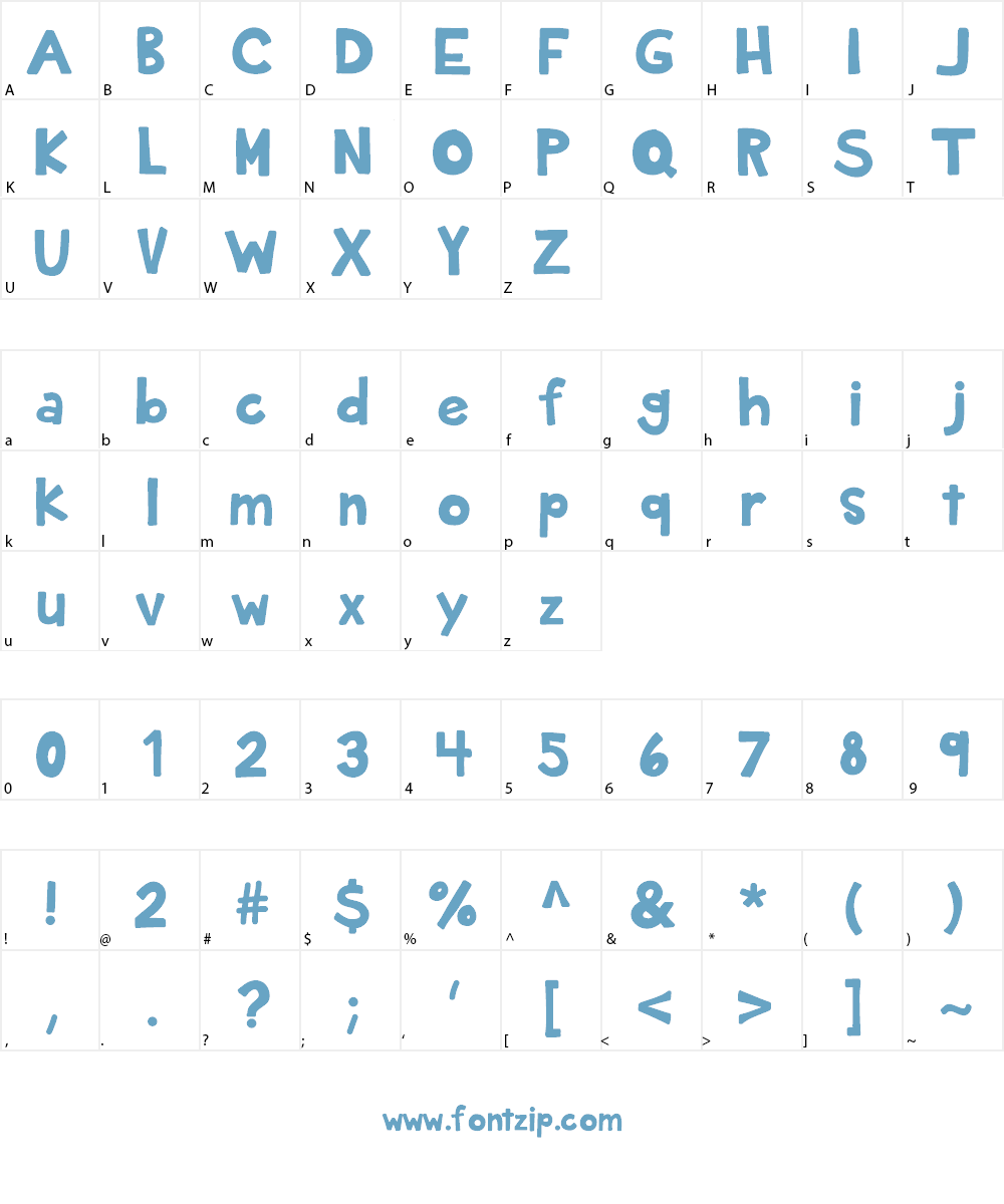 KBPlanetEarth Font Character