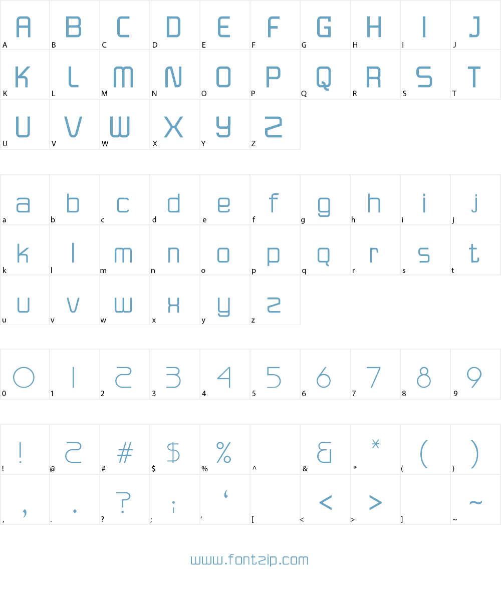 Versaniah_Bold Font Character