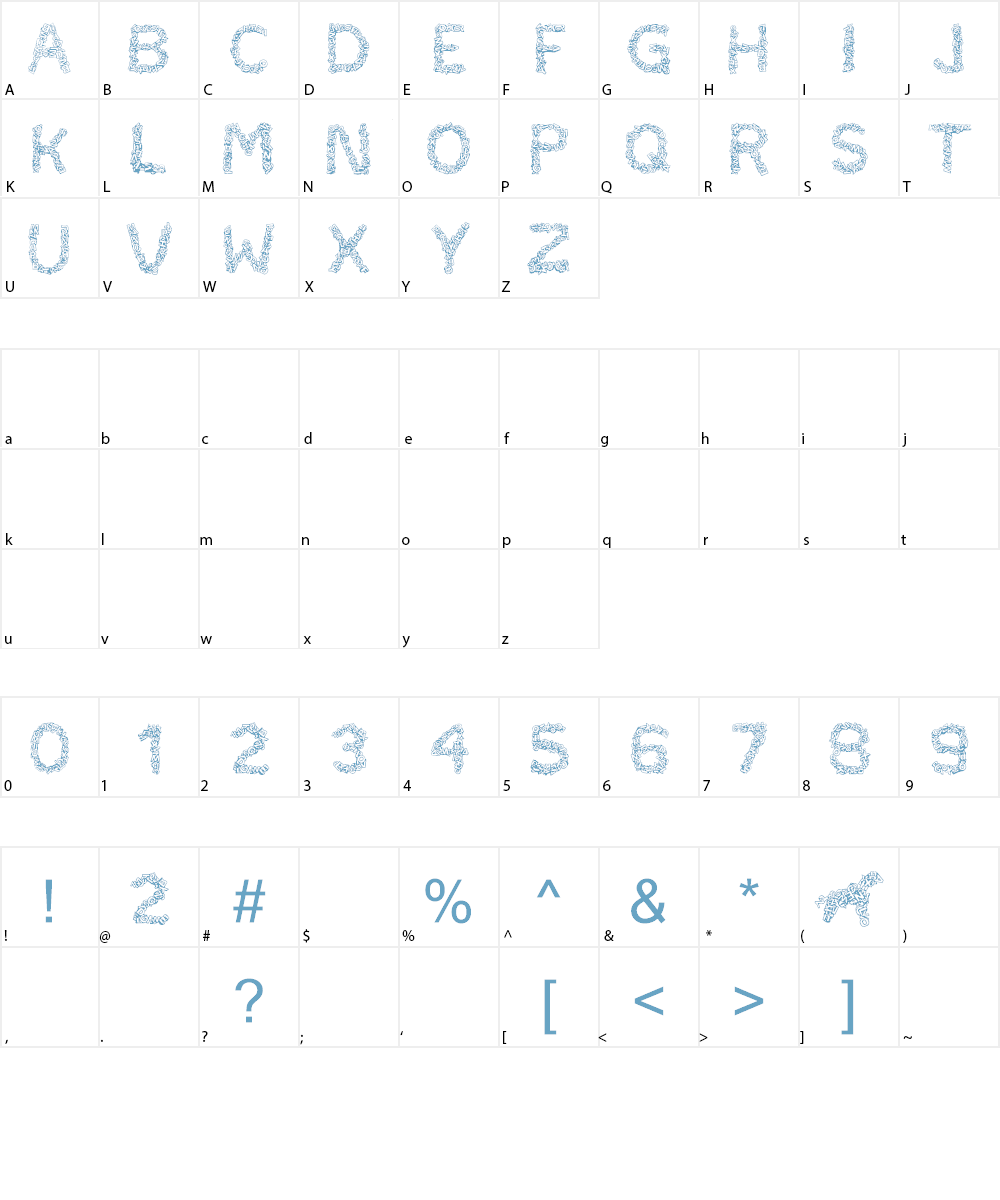 CF TypoCraft Font Character