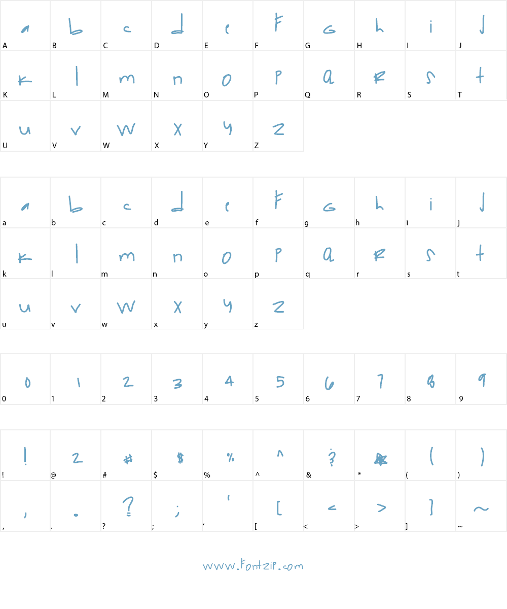 TheHundredClub Font Character