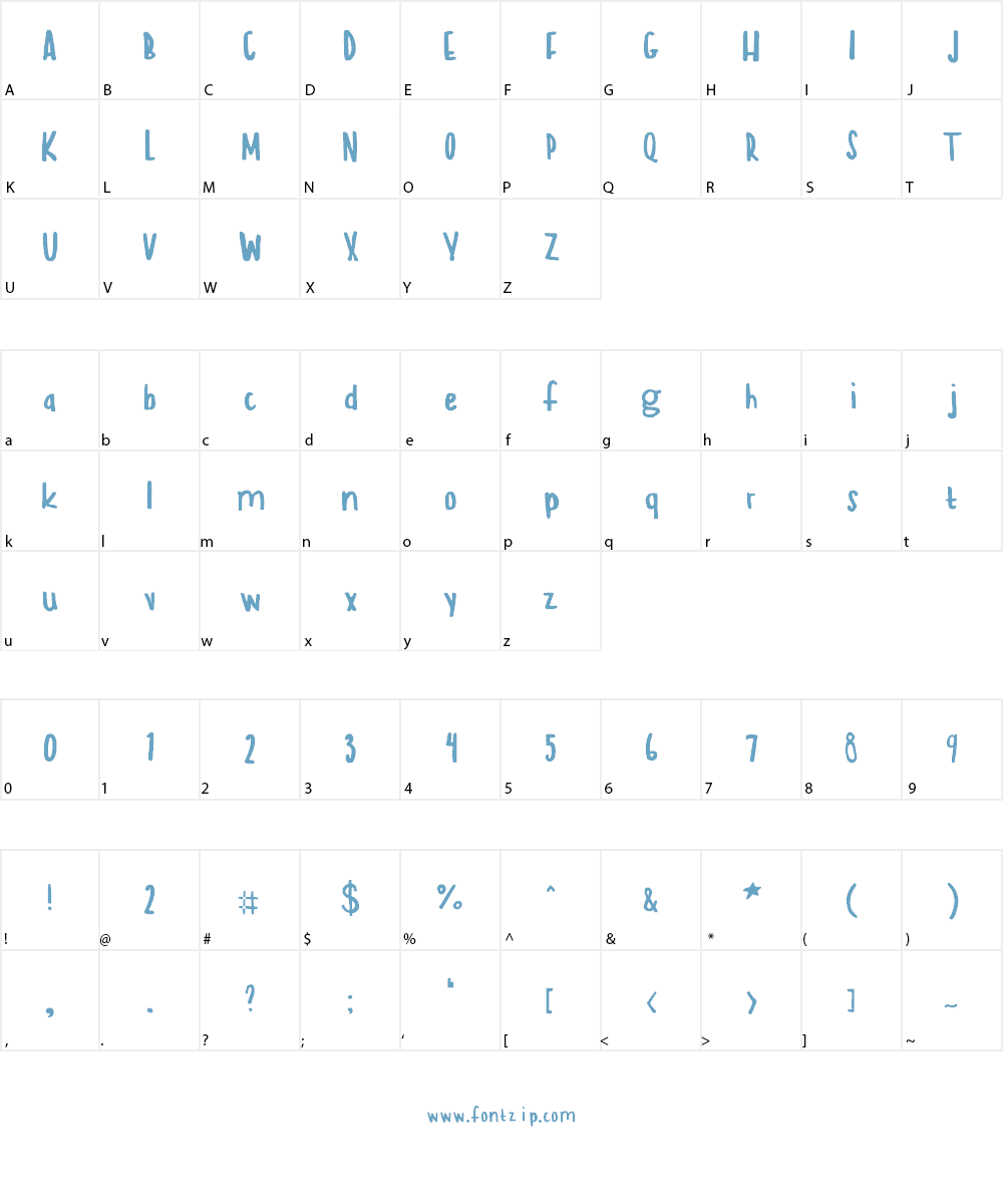 PaintFont.com Font Character