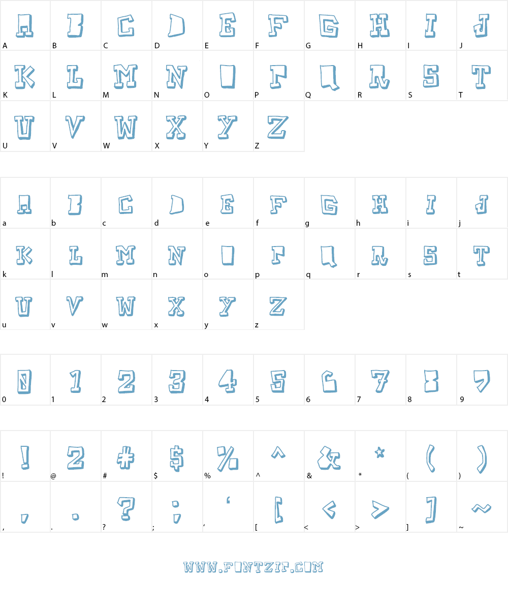 TakeTwo Font Character